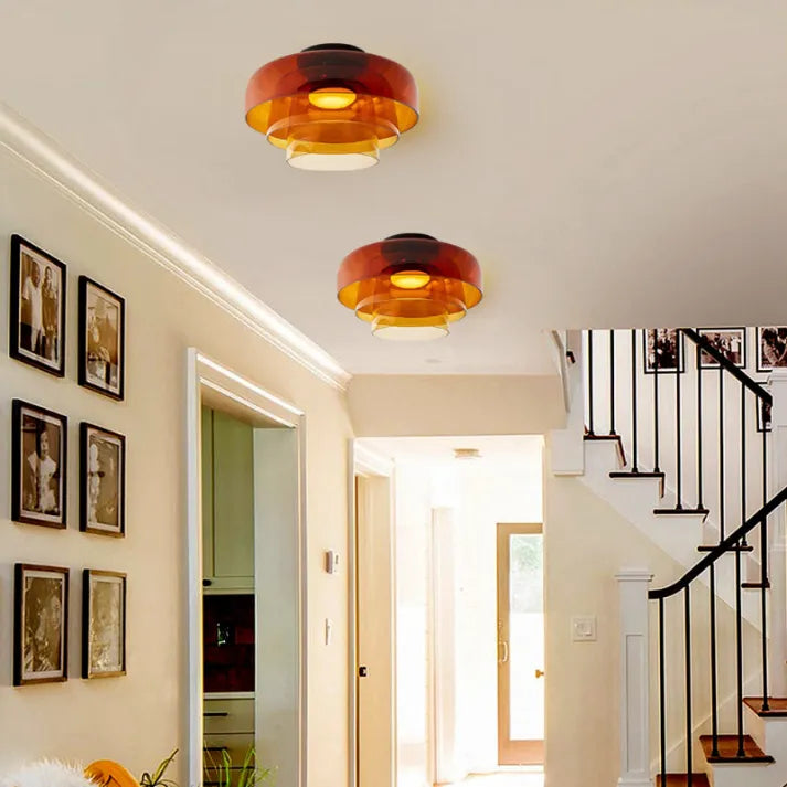Vintage-Inspired Glass Ceiling Lamp for a Bold, Medieval Ambience - GlassCeil