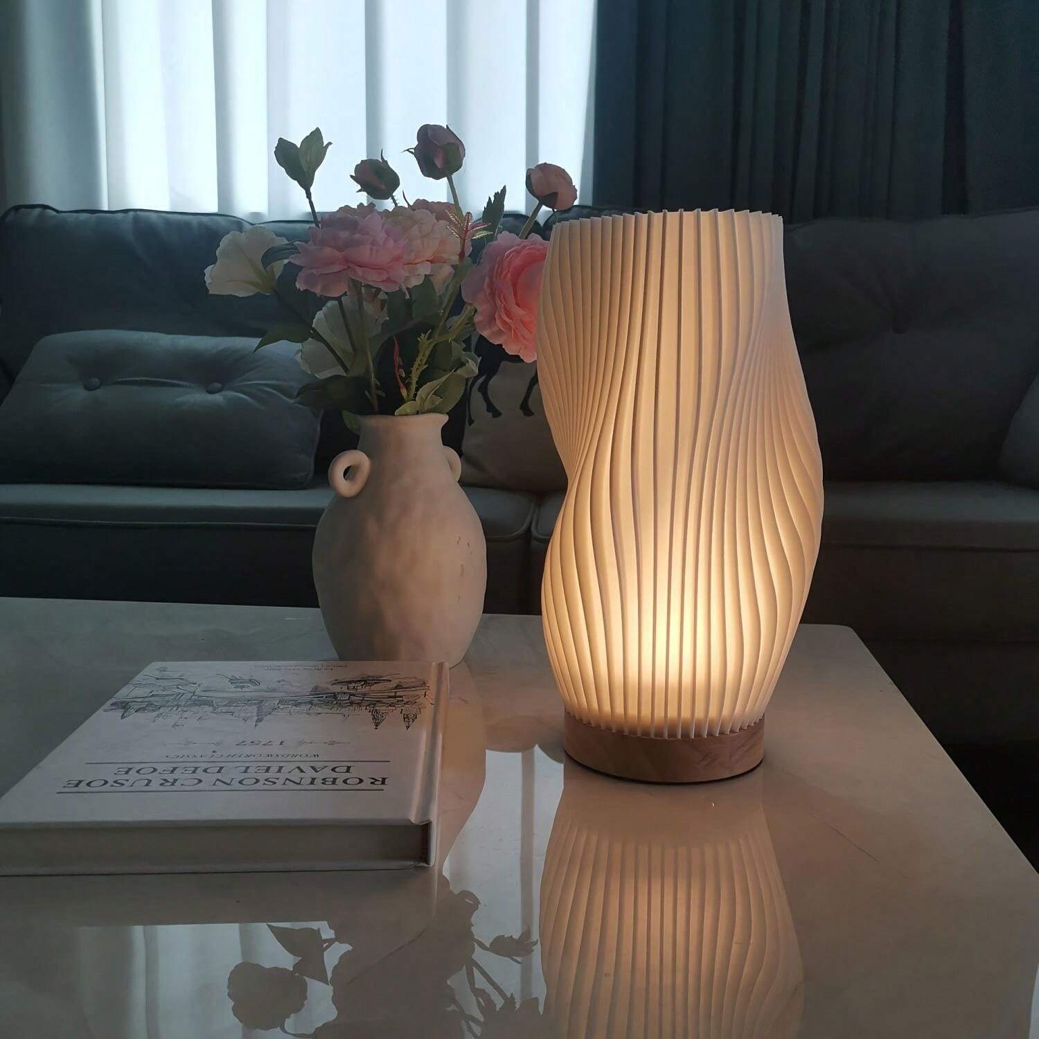 Tranquil LED Wave Lamp for a Cozy Vibe - WaveTable