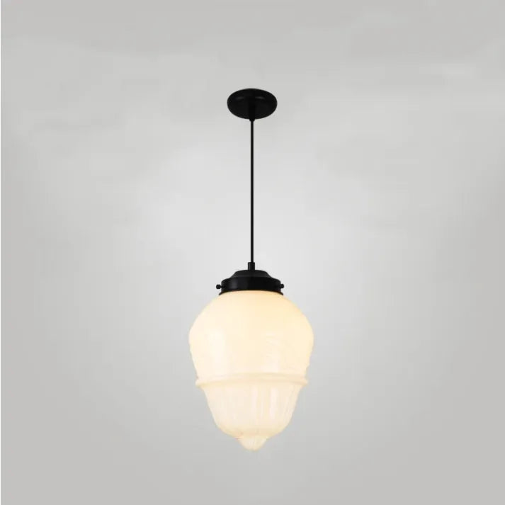 Chic Geometric Pendant Lamp in Matte Glass - GeoDrop