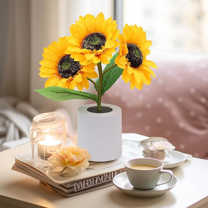 Radiant Floral LED Table Lamp for a Cozy & Stylish Space - FloralTable