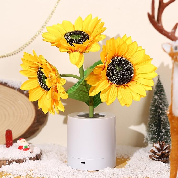 Radiant Floral LED Table Lamp for a Cozy & Stylish Space - FloralTable