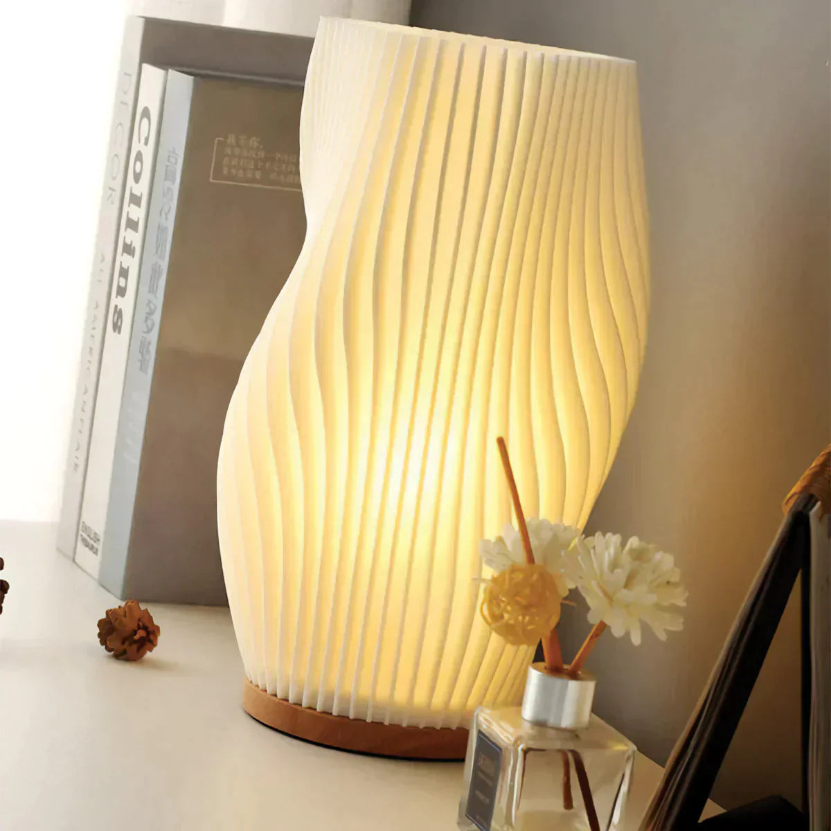 Tranquil LED Wave Lamp for a Cozy Vibe - WaveTable