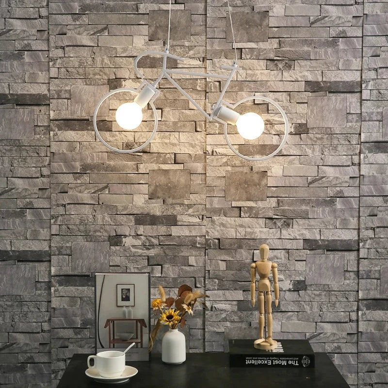 Unique LED Ceiling Lamp Inspired by Bicycle Design - BikeCeil