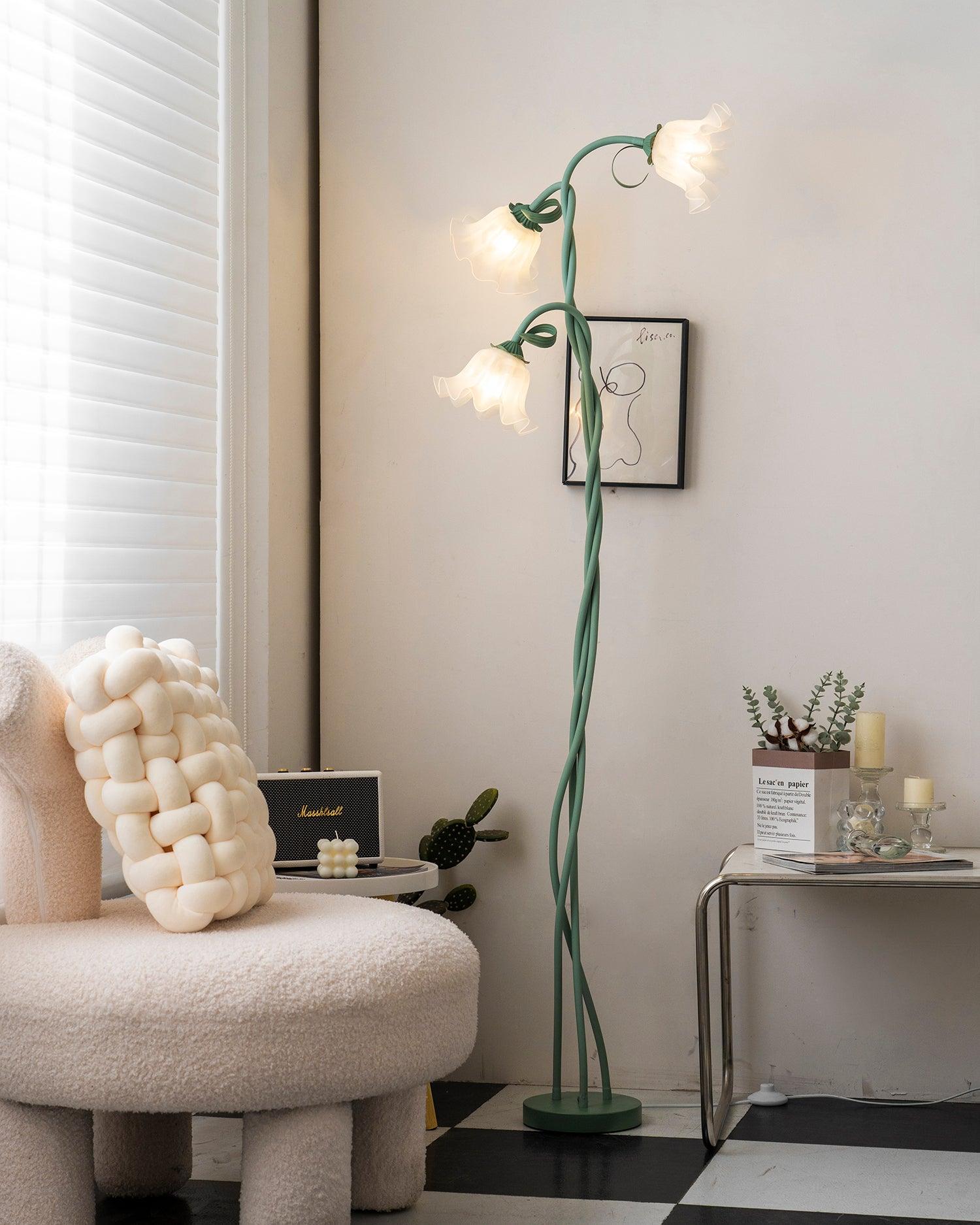 Elegant Floral LED Table Lamp - FloralTable