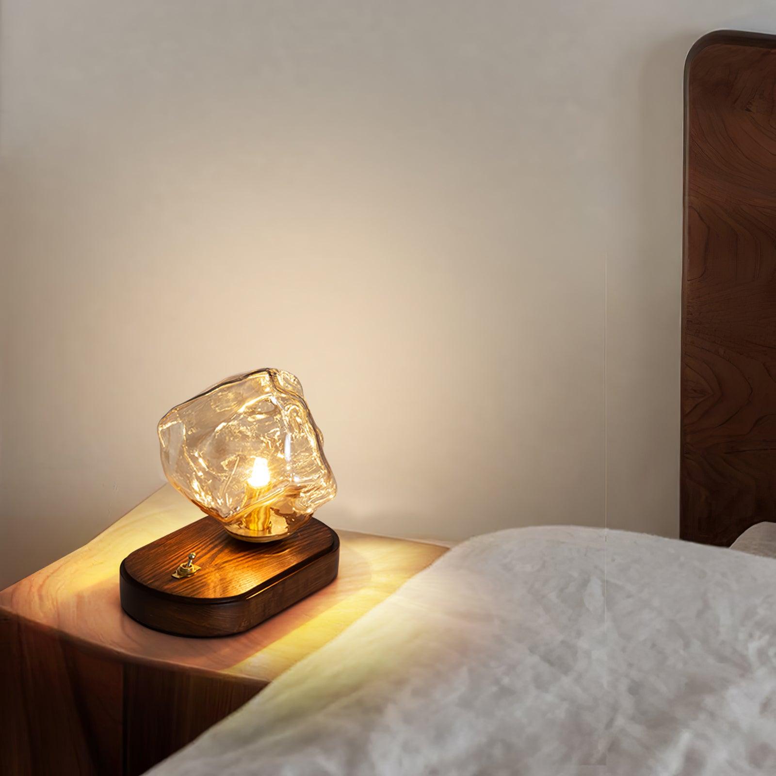 Elegant Motion-Sensing Table Lamp with Frosted Glass - FrostTable