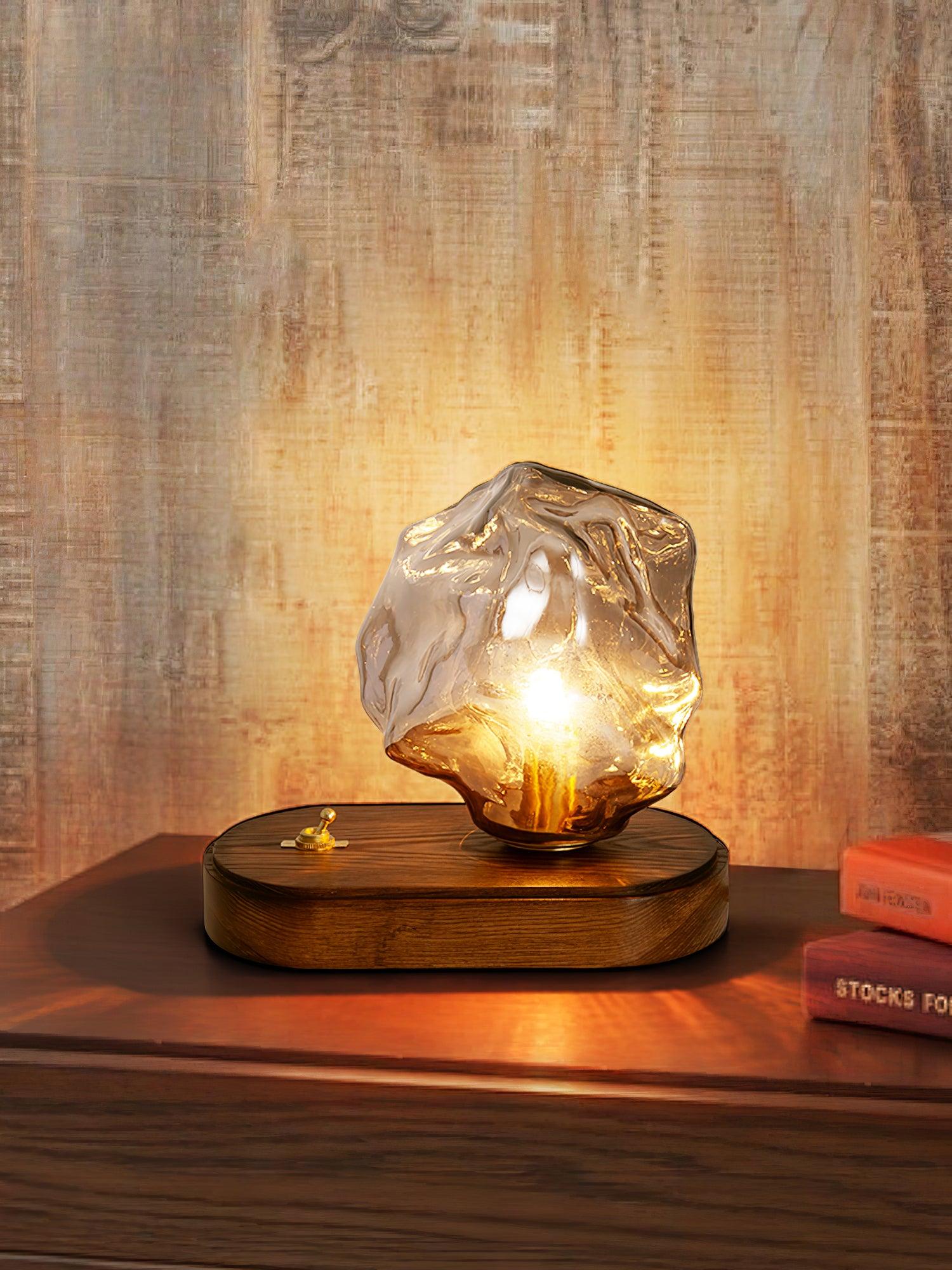 Elegant Motion-Sensing Table Lamp with Frosted Glass - FrostTable