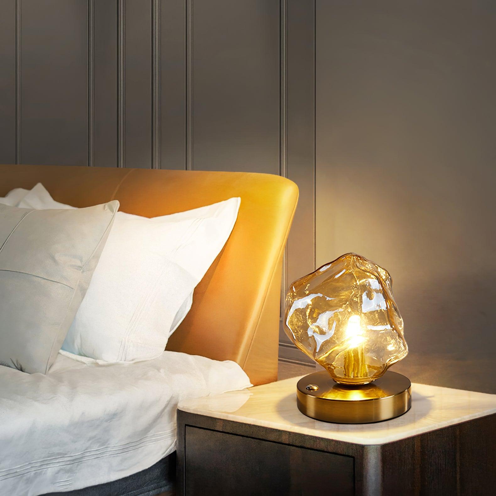 Elegant Motion-Sensing Table Lamp with Frosted Glass - FrostTable