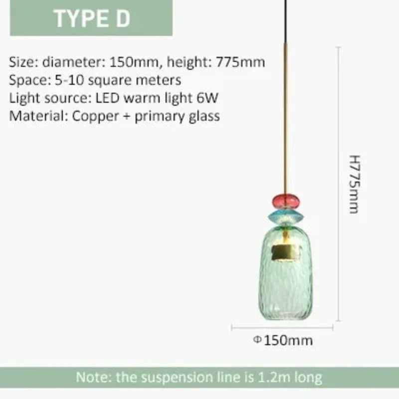 Vibrant Glass Hanging Lamp for a Modern, Artistic Ambience - GlassHang