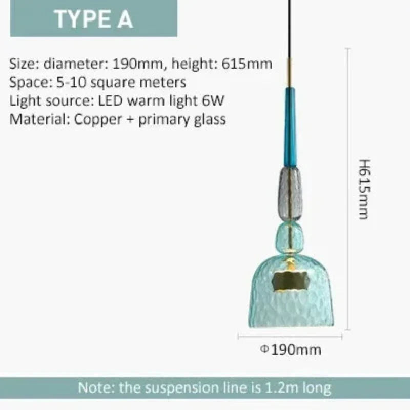 Vibrant Glass Hanging Lamp for a Modern, Artistic Ambience - GlassHang