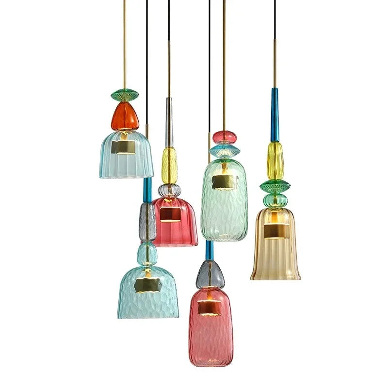 Vibrant Glass Hanging Lamp for a Modern, Artistic Ambience - GlassHang