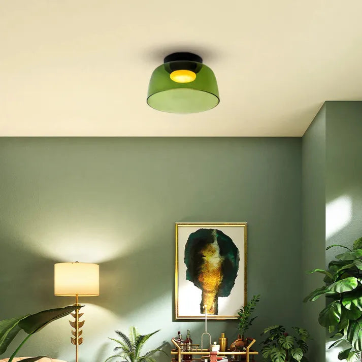 Vintage-Inspired Glass Ceiling Lamp for a Bold, Medieval Ambience - GlassCeil