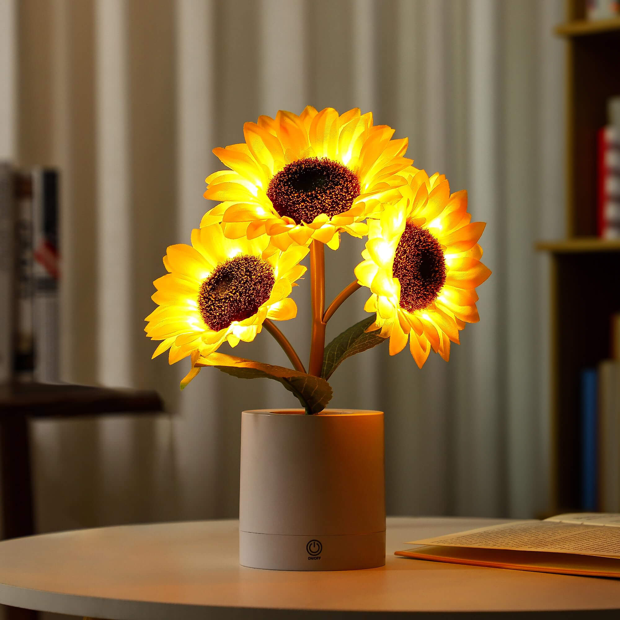 Radiant Floral LED Table Lamp for a Cozy & Stylish Space - FloralTable