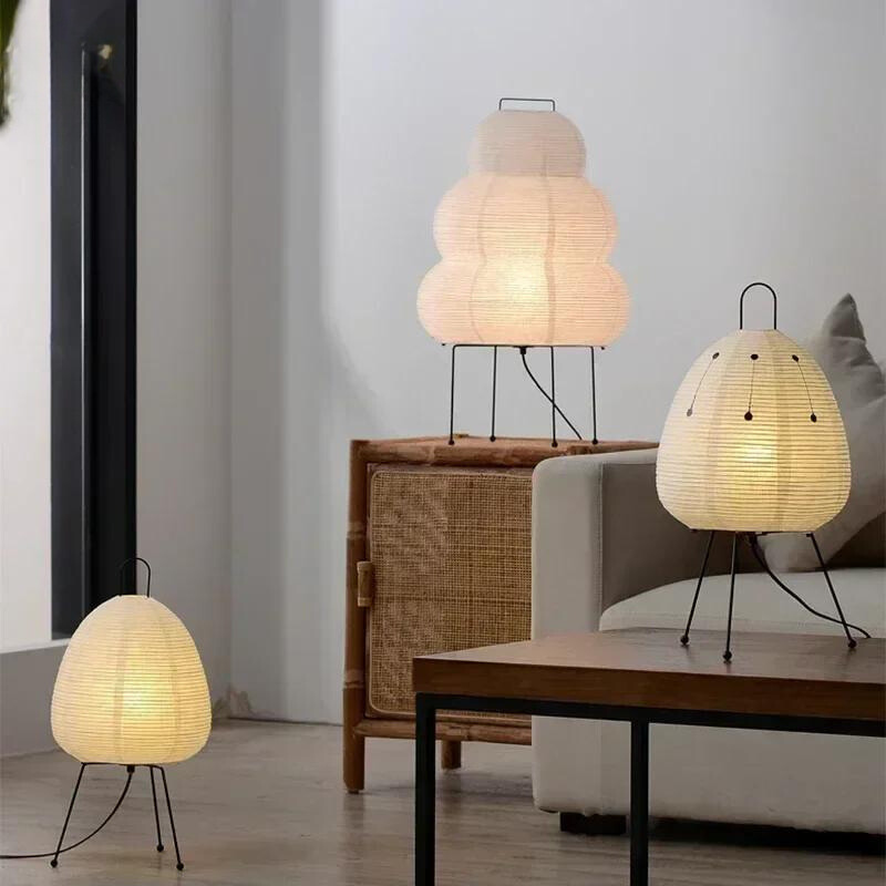 Natural LED Table Lamp for a Cozy Living Room Glow - StoneTable