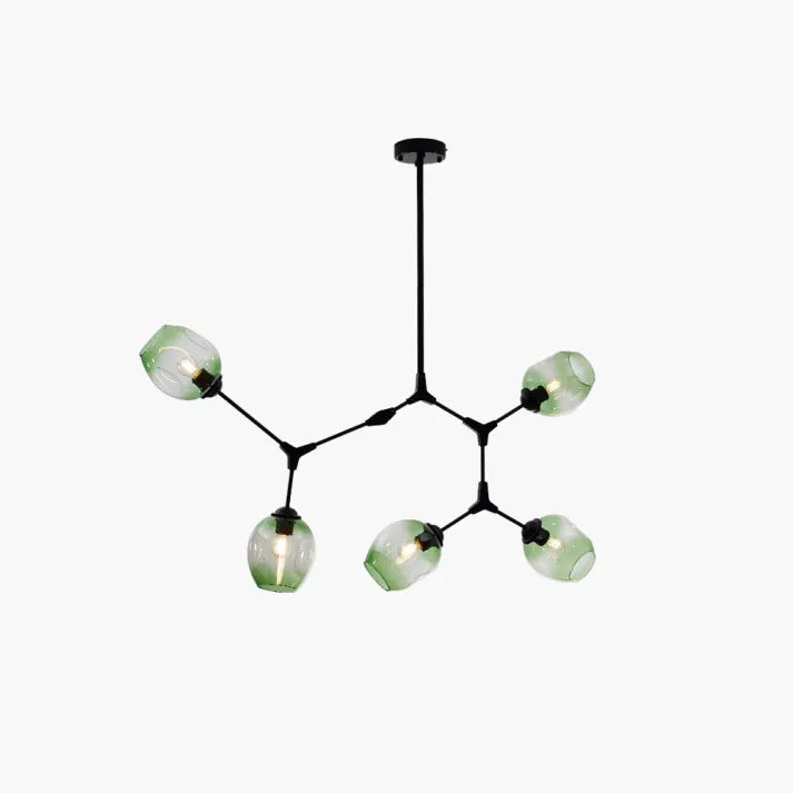 Modern Sputnik Pendant Lamp with Glass Bubble Accents - BubbleDrop