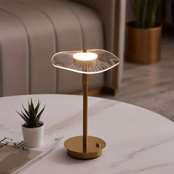 Sleek Modern LED Table Lamp with Soft Ambiance for Cozy Nights - NightTable