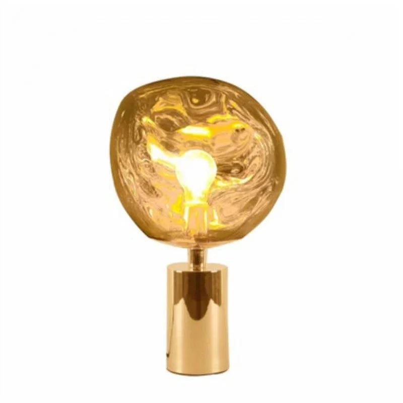 Luxe Contemporary Melted Glass Lamp for Modern Interiors - GlassTable