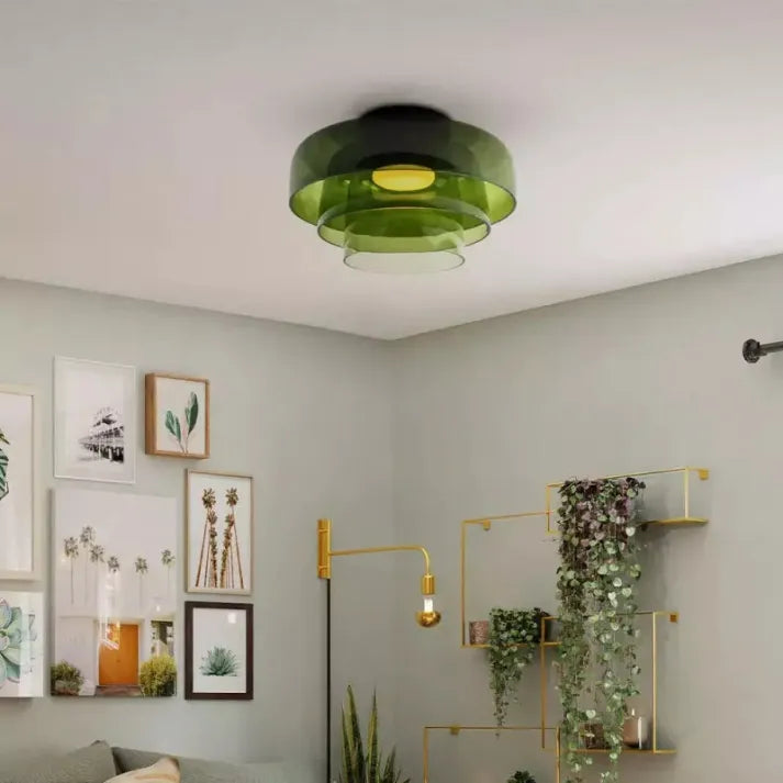 Vintage-Inspired Glass Ceiling Lamp for a Bold, Medieval Ambience - GlassCeil