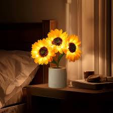 Radiant Floral LED Table Lamp for a Cozy & Stylish Space - FloralTable