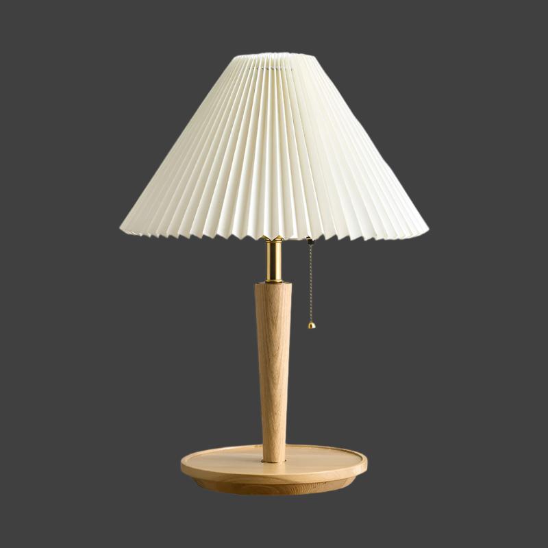 Retro Wooden Table Lamp with Vintage Charm - WoodTable