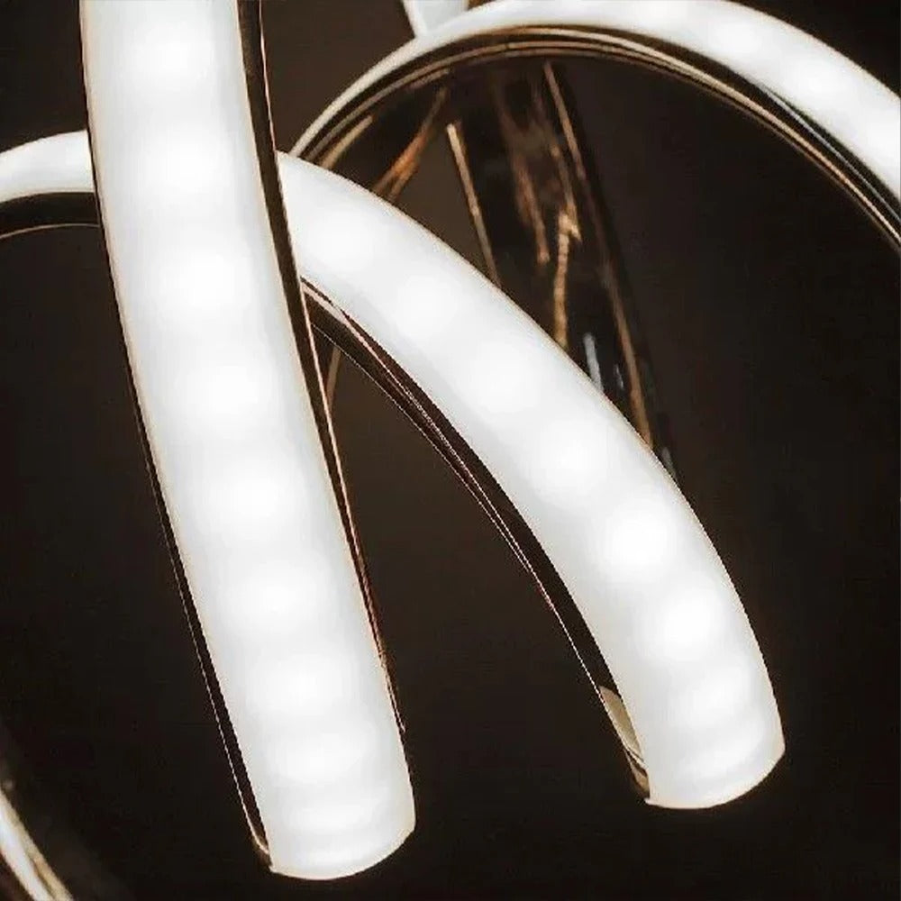Sleek LED Table Lamp with Curved Elegance for Modern Home Decor - CurveTable