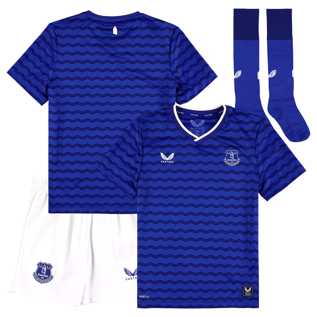 2025-26 Everton Home Kids Football Kit