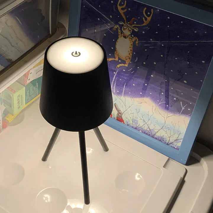 Sleek Portable LED Table Lamp for Ambient Home Lighting - PortTable