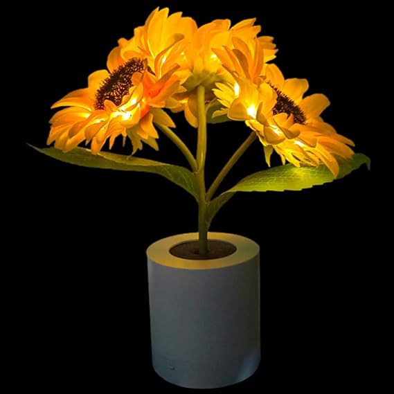 Radiant Floral LED Table Lamp for a Cozy & Stylish Space - FloralTable
