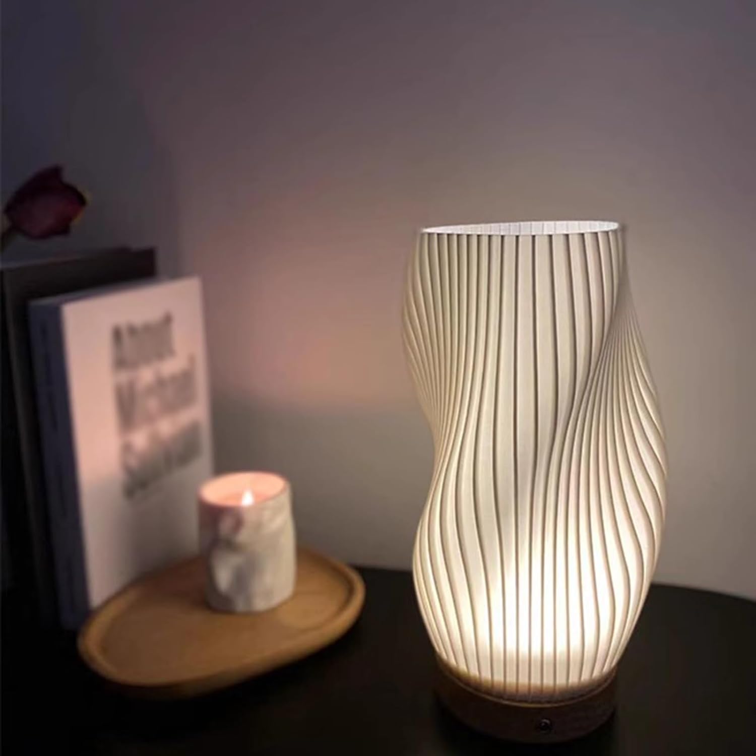 Tranquil LED Wave Lamp for a Cozy Vibe - WaveTable