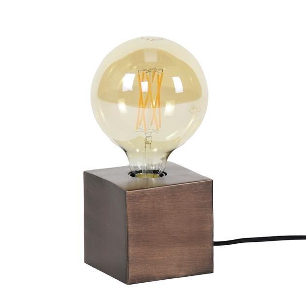 Sleek Industrial Metal Table Lamp in Bronze and Black - MetalTable