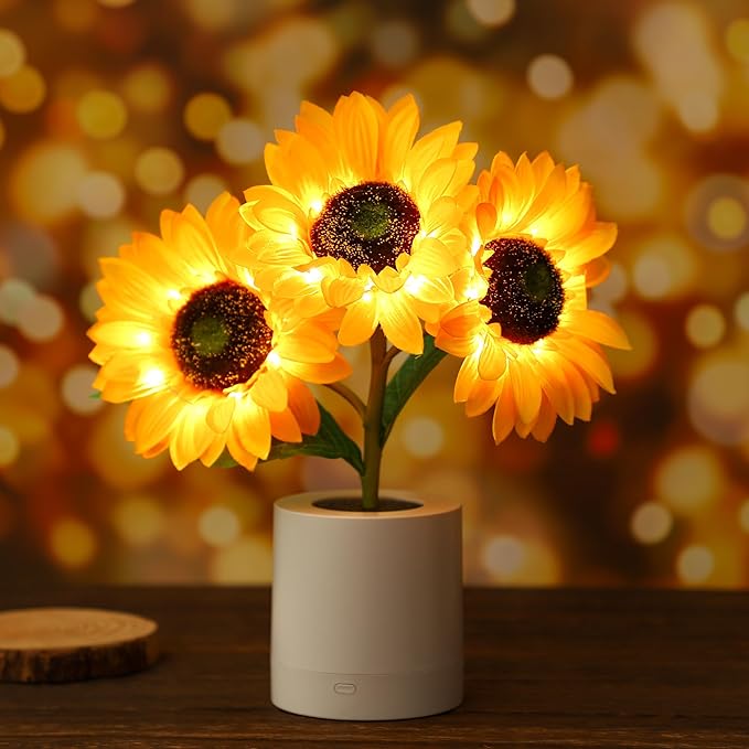 Radiant Floral LED Table Lamp for a Cozy & Stylish Space - FloralTable