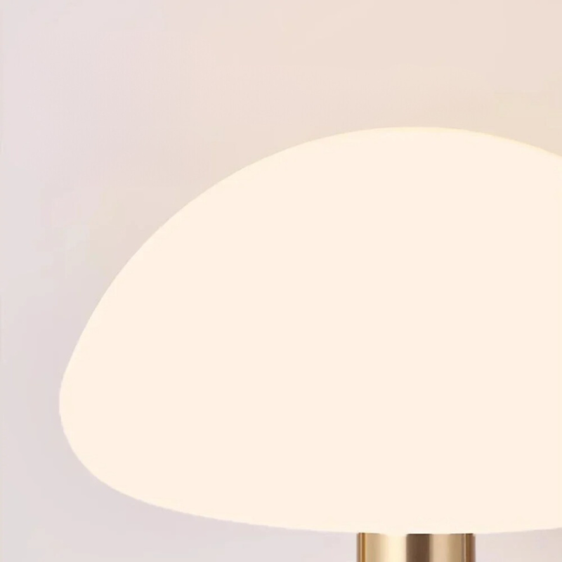 Modern Cream Ceramic Mushroom Table Lamp for a Cozy Glow - MushTable