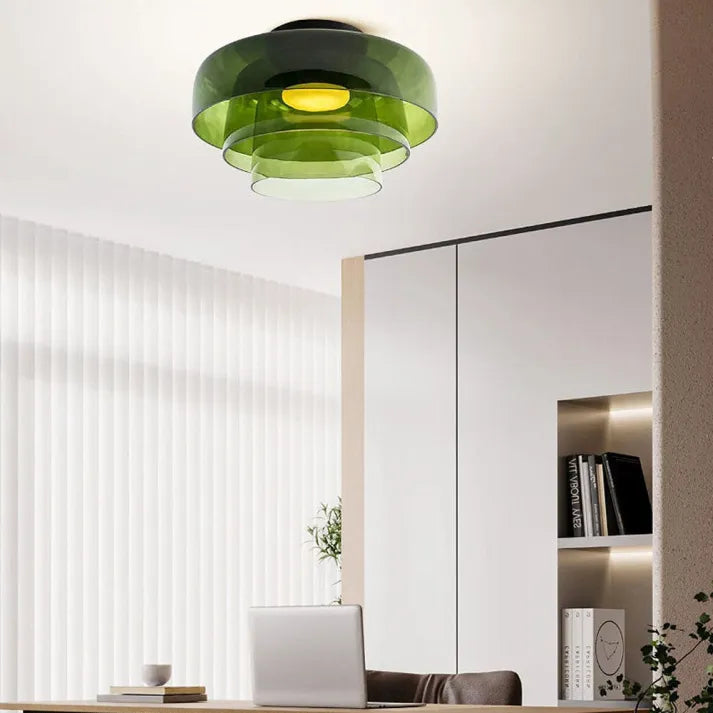 Vintage-Inspired Glass Ceiling Lamp for a Bold, Medieval Ambience - GlassCeil
