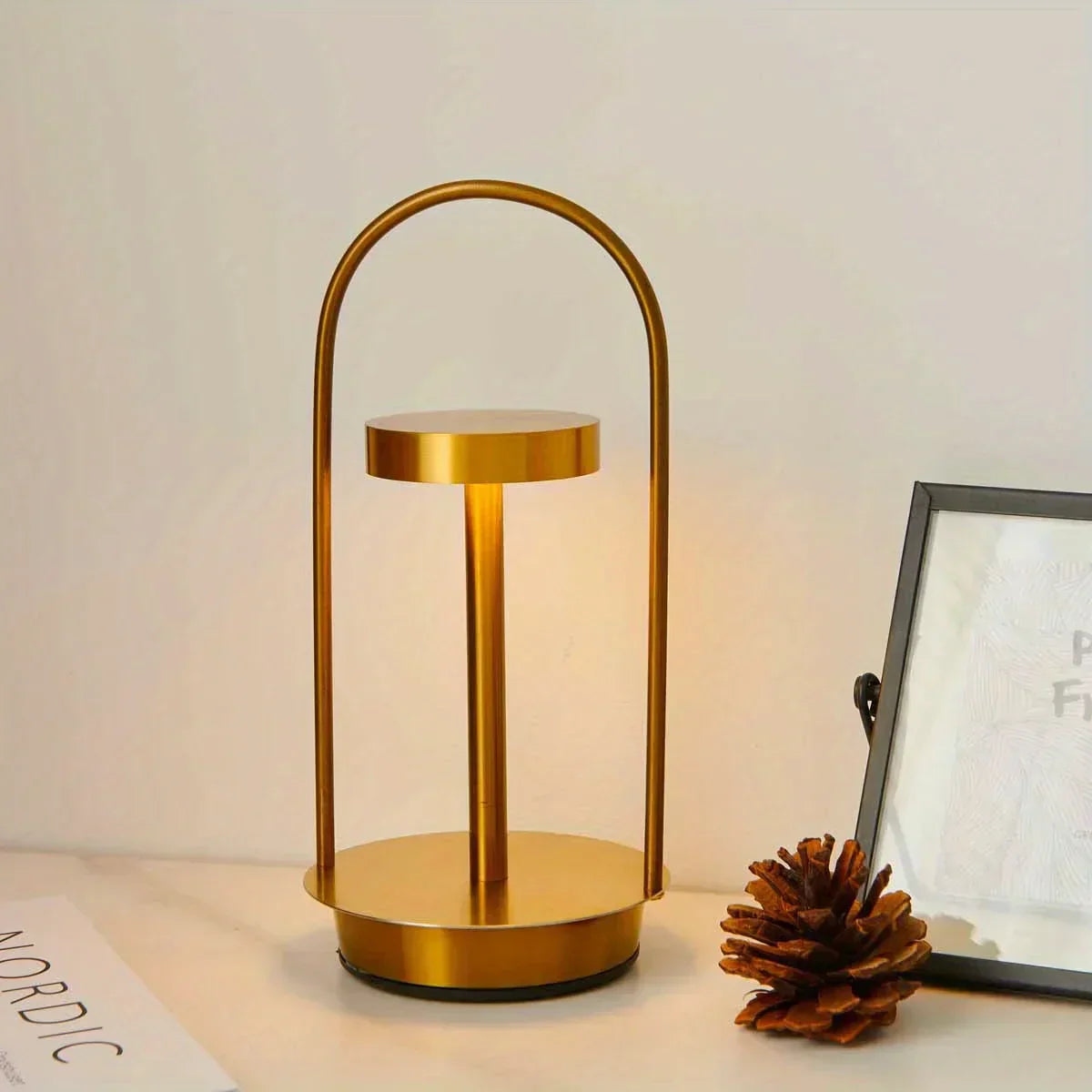 Sleek LED Ambient Table Lamp for a Cozy Glow - AmbientTable