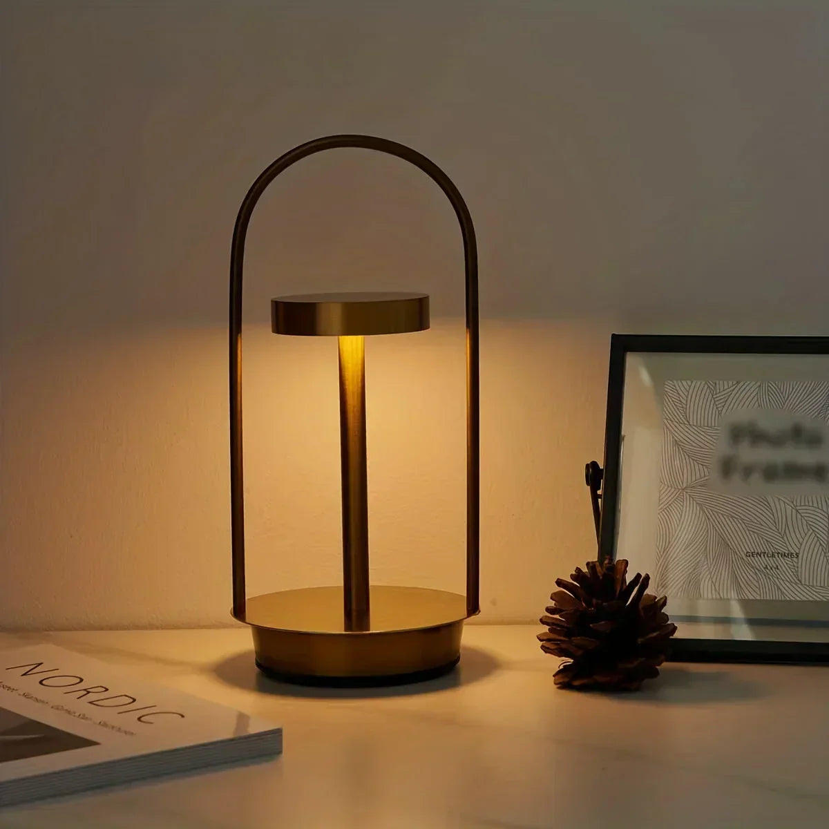 Sleek LED Ambient Table Lamp for a Cozy Glow - AmbientTable
