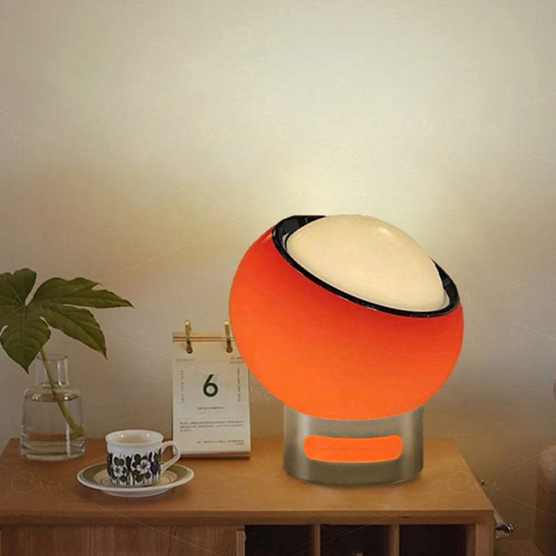 Elegant French Bauhaus Table Lamp with Soft Opal Lighting - OpalTable