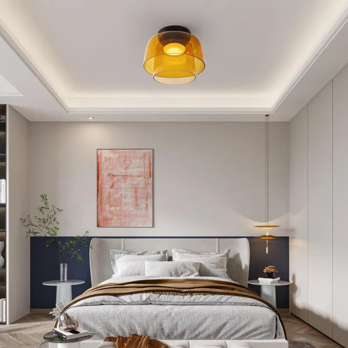 Vintage-Inspired Glass Ceiling Lamp for a Bold, Medieval Ambience - GlassCeil