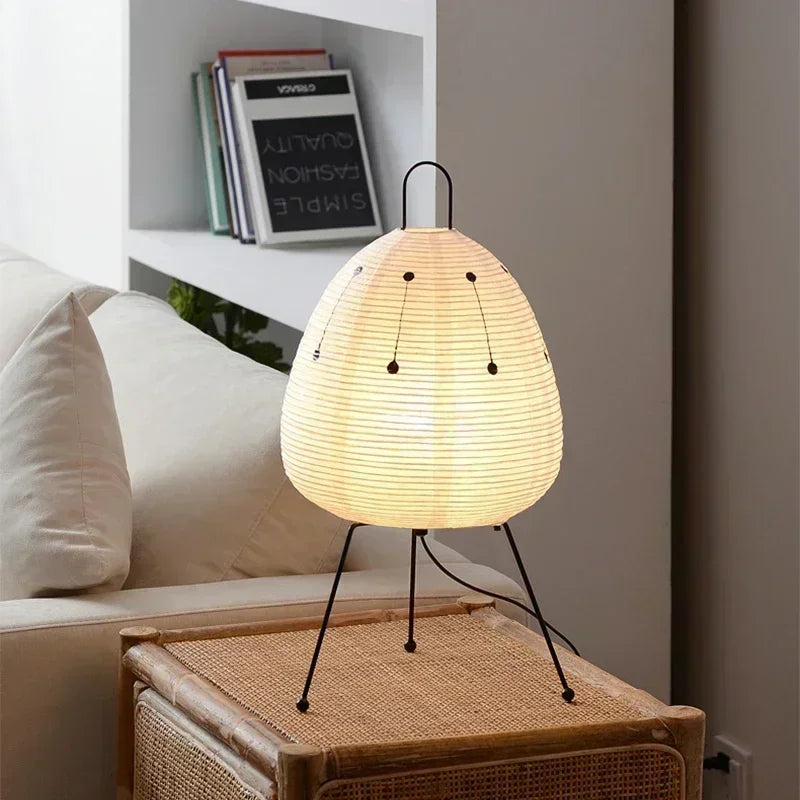 Natural LED Table Lamp for a Cozy Living Room Glow - StoneTable