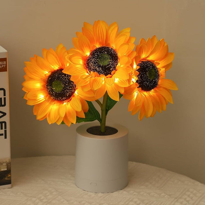 Radiant Floral LED Table Lamp for a Cozy & Stylish Space - FloralTable