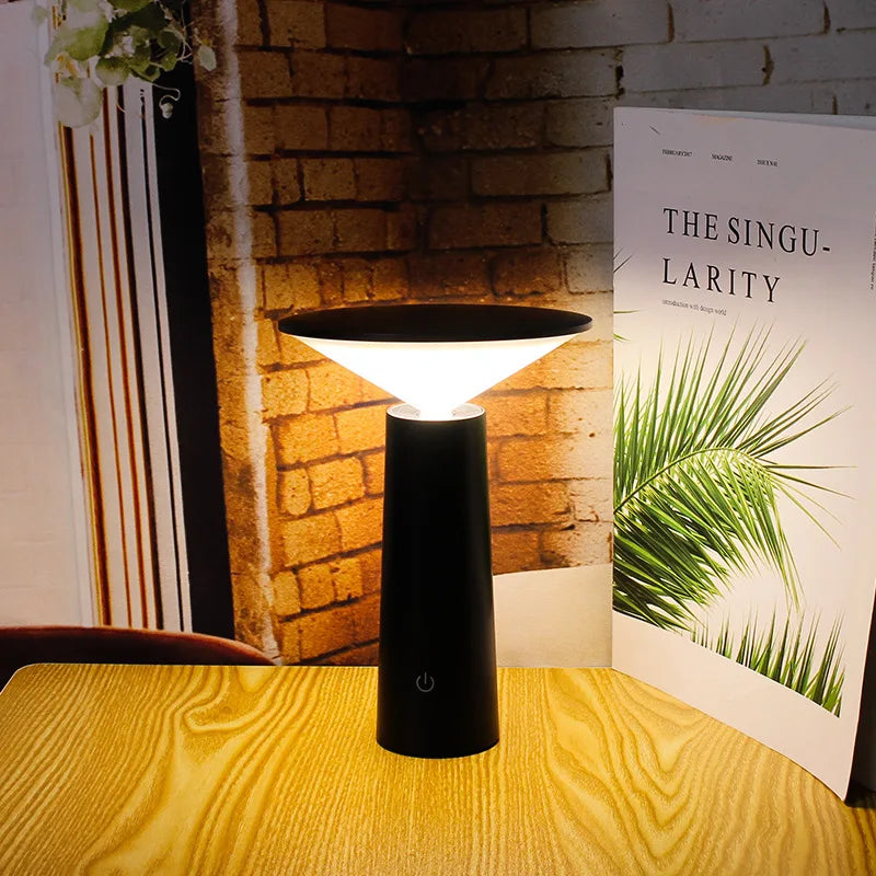 Sleek & Portable LED Table Lamp for Cozy Ambiance - PortTable