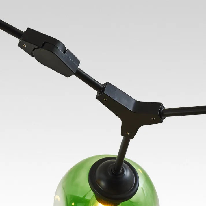 Modern Sputnik Pendant Lamp with Glass Bubble Accents - BubbleDrop