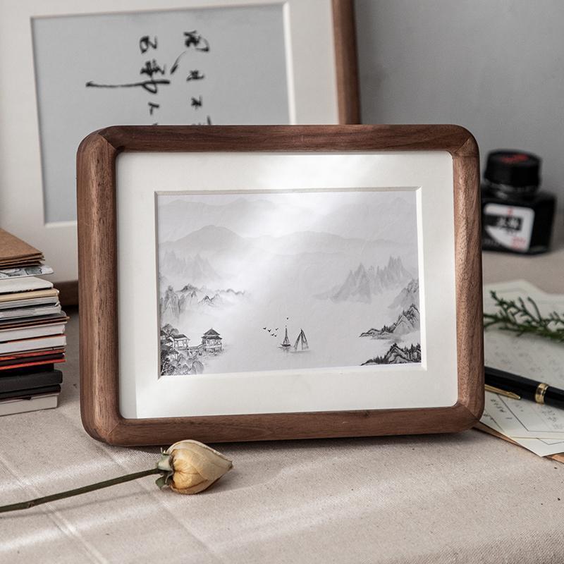 10 x 15 cm Rectangular Wood Nut Brown Burlywood Picture Frame