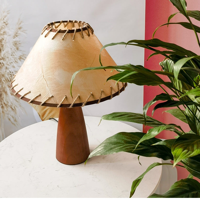 Classic Solid Wood Table Lamp with a Touch of Heritage Charm - WoodTable