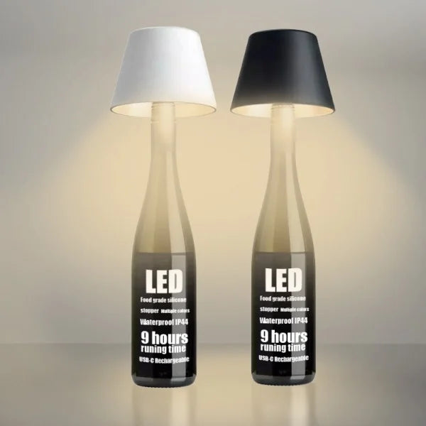 Stylish Rechargeable Wine Bottle Table Lamp - BottleTable