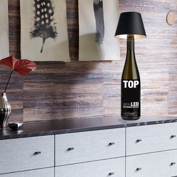 Stylish Rechargeable Wine Bottle Table Lamp - BottleTable