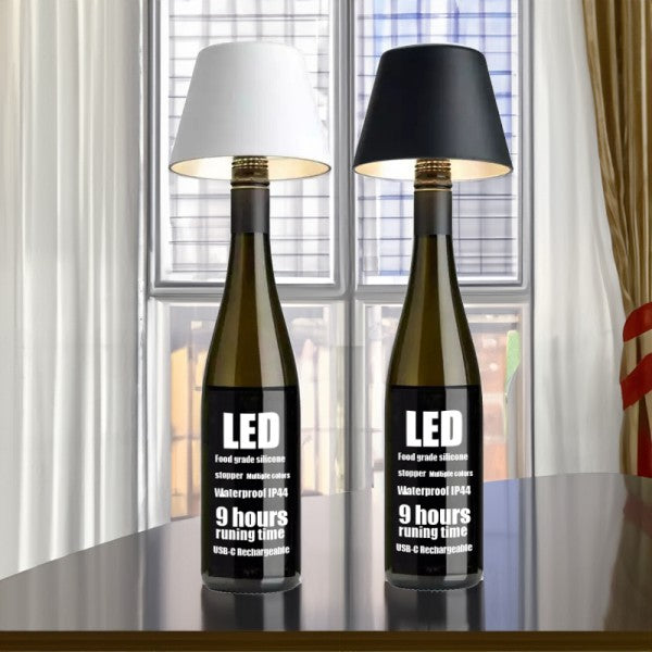 Stylish Rechargeable Wine Bottle Table Lamp - BottleTable