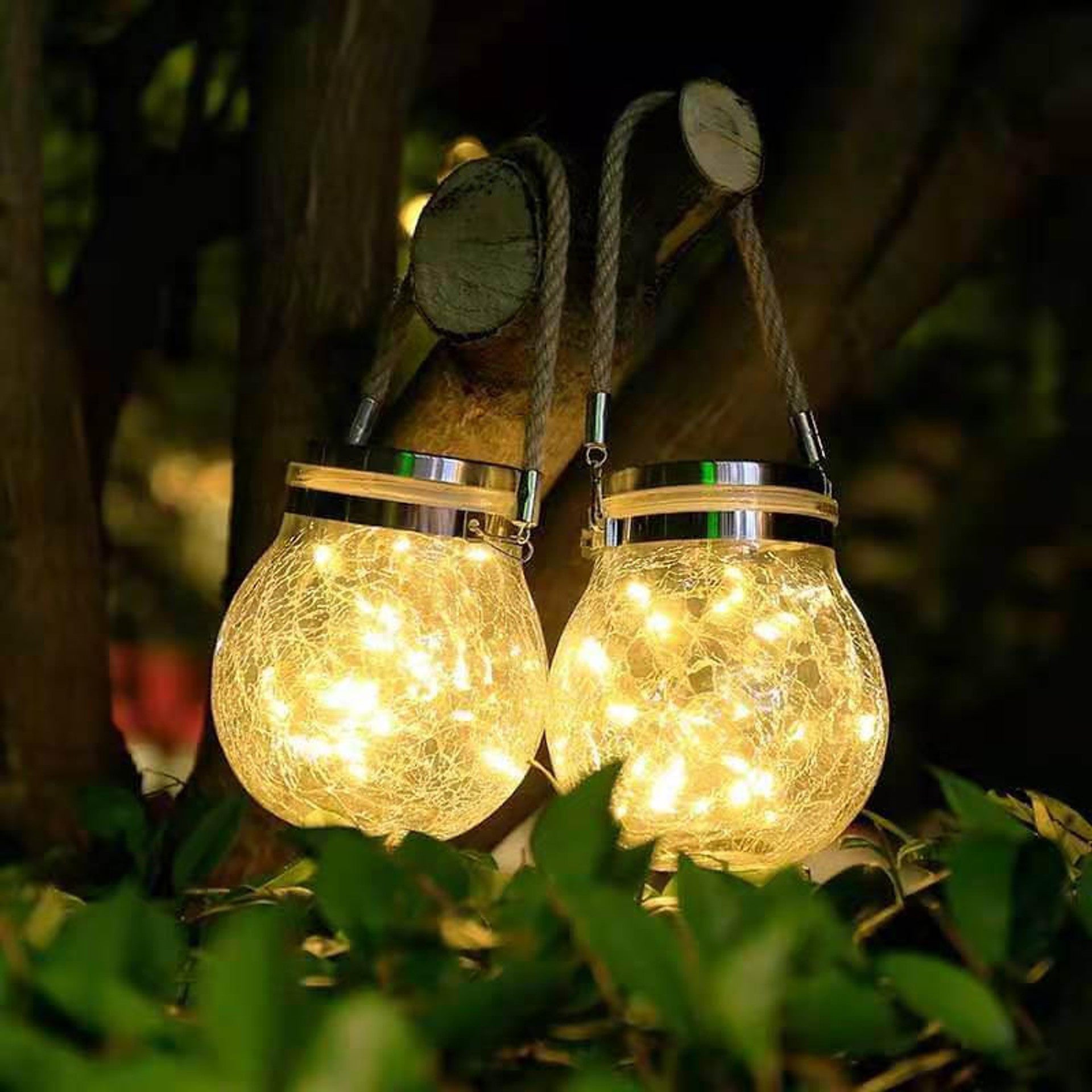 Solar-Powered Glass Table Lamp for a Cozy, Eco-Friendly Glow - SolarTable