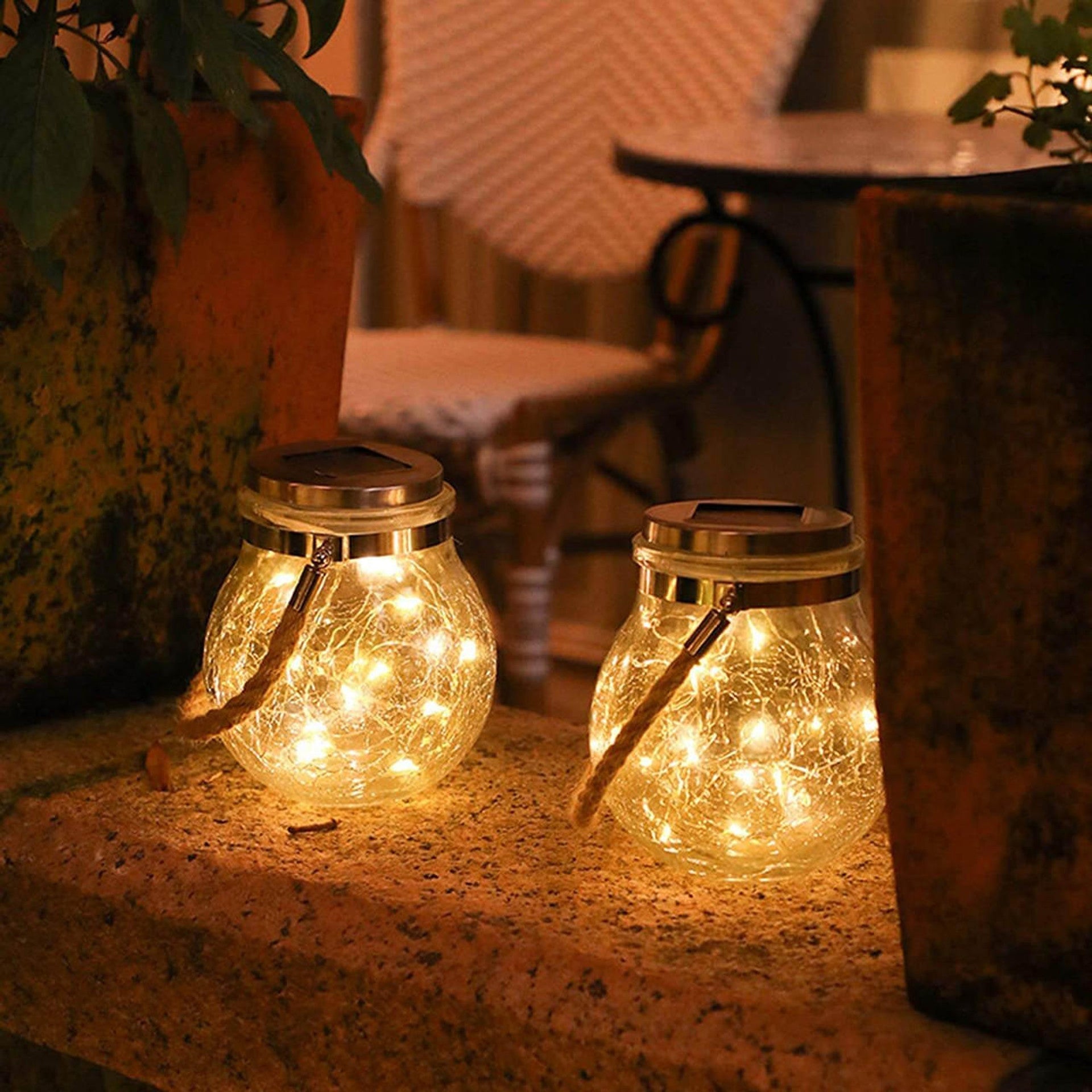 Solar-Powered Glass Table Lamp for a Cozy, Eco-Friendly Glow - SolarTable