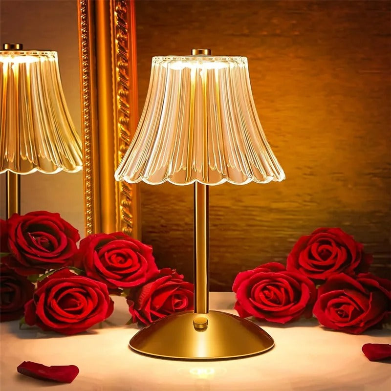 Elegant Rechargeable Dimmable Desk Lamp for Cozy Ambiance - DeskTable