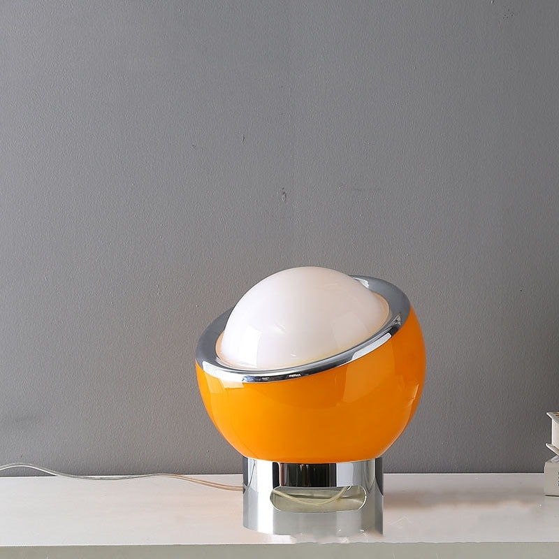 Elegant French Bauhaus Table Lamp with Soft Opal Lighting - OpalTable